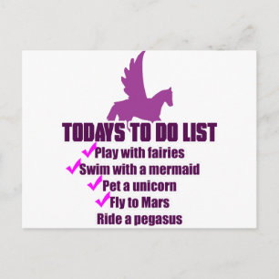 Dagens lista Att göra Vykort