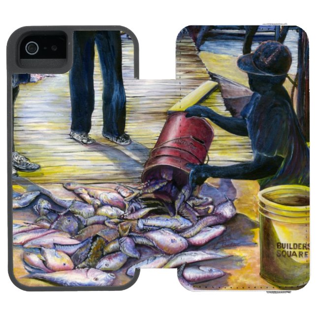 Dagens Menu, Harbor Island, Bahamas Incipio iPhone Wallet Skal (Folio Öppen)