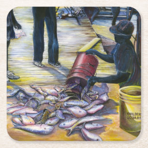 Dagens Menu, Harbor Island Underlägg Papper Kvadrat