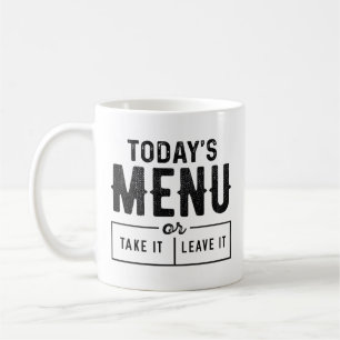 Dagens meny kaffemugg