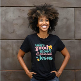 Dagens modell som bärs av Jesus - Blommigt T Shirt