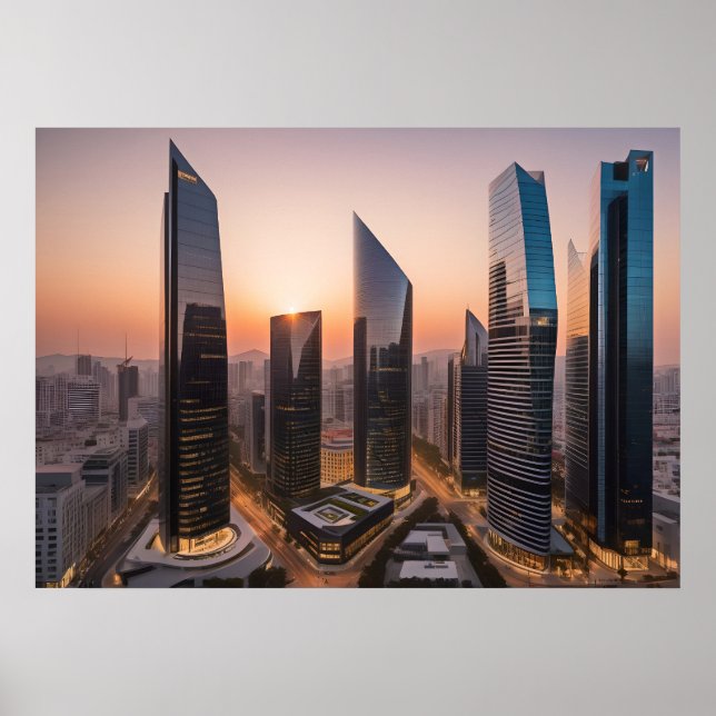 Dagens moderna företagscenter poster (Framsidan)