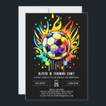 Dagens moderna fotbolls-Kids Watercolor Birthday Inbjudningar<br><div class="desc">Gå in i en firande av contemporaryns charm med vår moderna inbjudan till materfärsdagsöppning till fotboll. Den här eleganta och eleganta utformningen av snyggten gör att modern estetik med fotbolls häftighet och skapar en inbjudan som passar både barn och föräldrar. Vattenfärgen inslag lägger till en konstnärlig beröring och skapar inbjudan...</div>