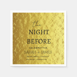 Dagens moderna Guld-repetitionsmiddag Pappersservett