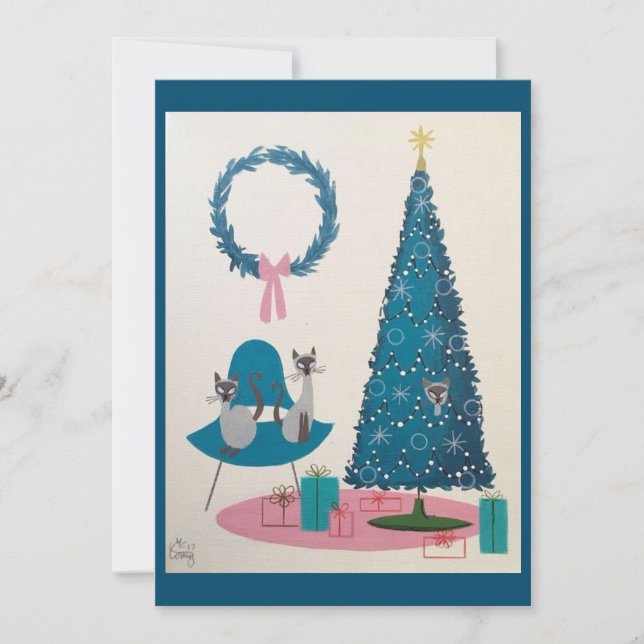 Dagens moderna julklappar inbjudningar (Framsida)