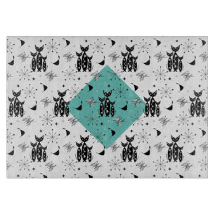 Dagens moderna Retro-katter i mitten av Mönster