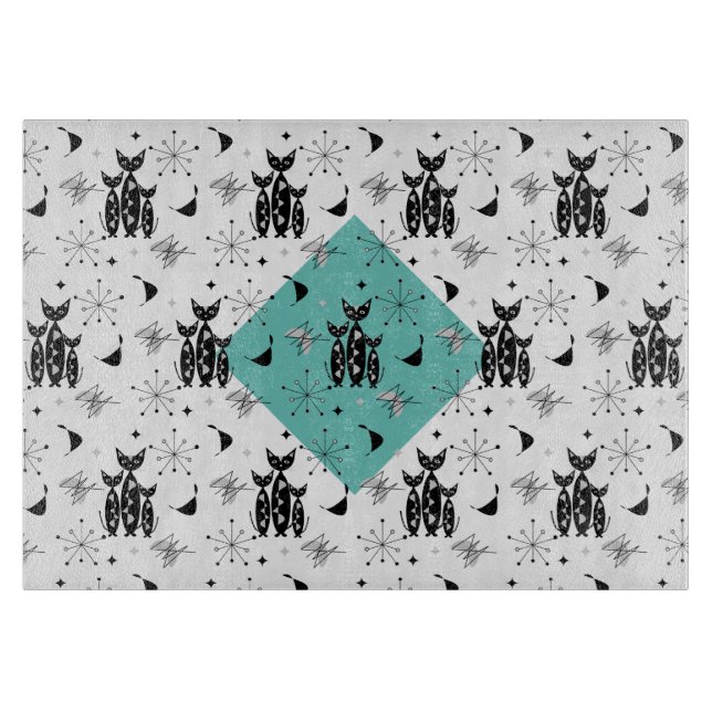 Dagens moderna Retro-katter i mitten av Mönster (Framsidan)