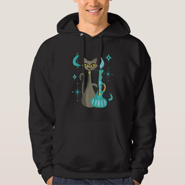 Dagens moderna, vilseledande katt med genolampa hoodie (Framsida)