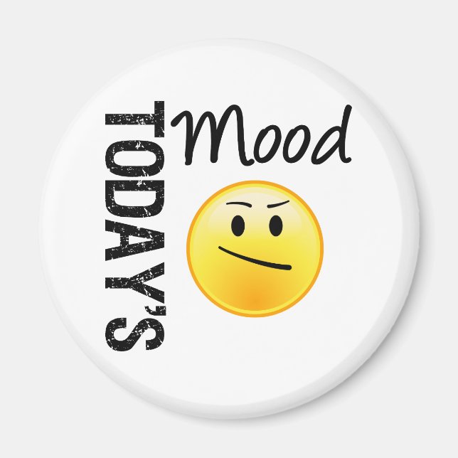 Dagens mood Emoticon Annoyed Magnet (Framsidan)