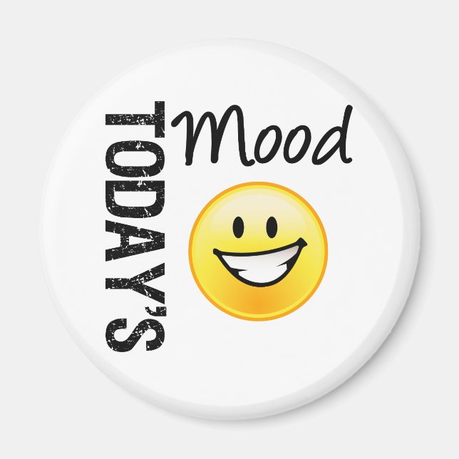 Dagens Mood Emoticon Bright Smile Magnet (Framsidan)