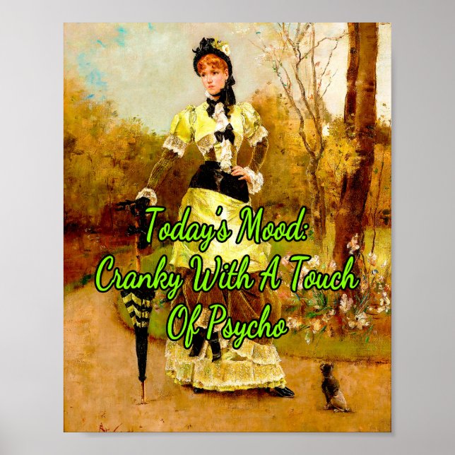 Dagens Mood: La Parisienne av Alfred Stevens Poster (Framsidan)