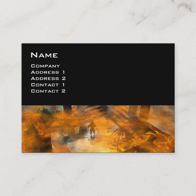 DAGENS MÖRK/ ALIEN WORLDS Science fiction Visitkort (Framsida)