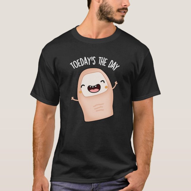 Dagens Mörk BG: "The Day Funny Toe Pun" T Shirt (Framsida)