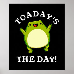 Dagens nuny Toad Pun-Mörk BG Poster