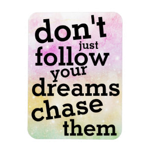 Dagens offert   Följ dina Dreams-kylskåp Magnet