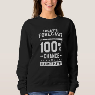 Dagens Prognos 100 Chans För Klarinettspel T Shirt