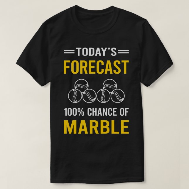 Dagens prognos för marmor t shirt (Design framsida)