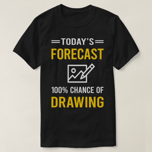 Dagens prognos för Teckning T Shirt (Design framsida)