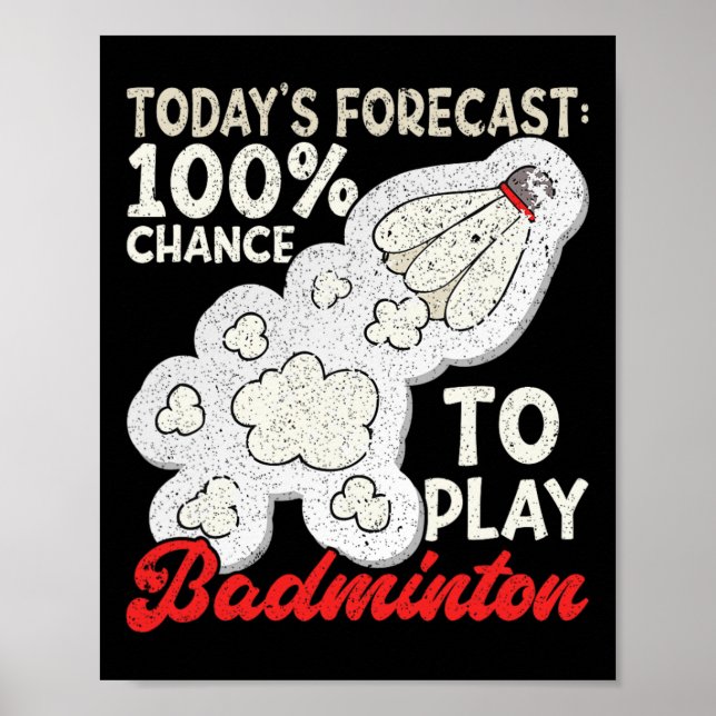 Dagens prognos ger 100 % möjlighet att spela Badmi Poster (Framsidan)