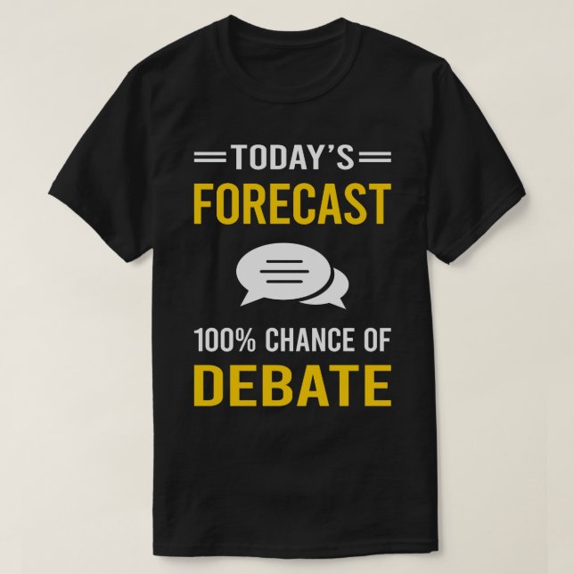 Dagens prognosdebatt t shirt (Design framsida)