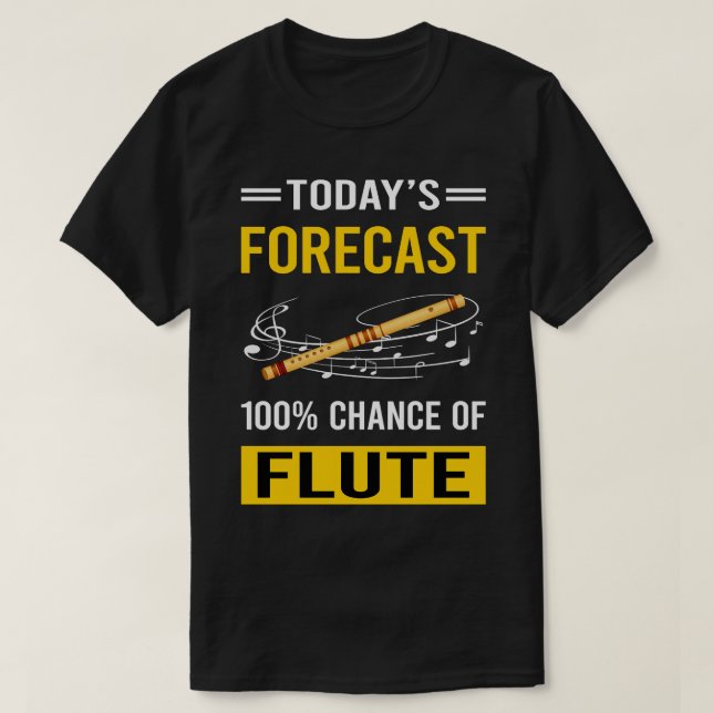 Dagens prognosflöjt t shirt (Design framsida)