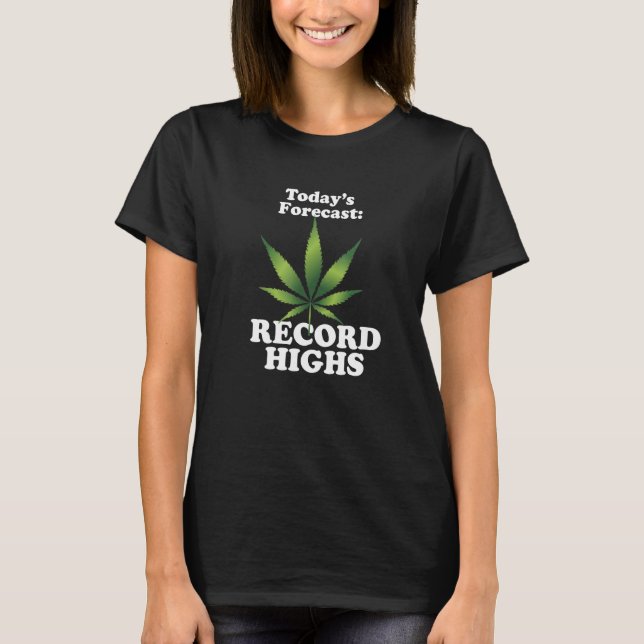 Dagens prognostiserade posthöjder t shirt (Framsida)