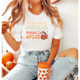 Dagens prognostiserade Pumpkin Spice Fall Retro T Shirt