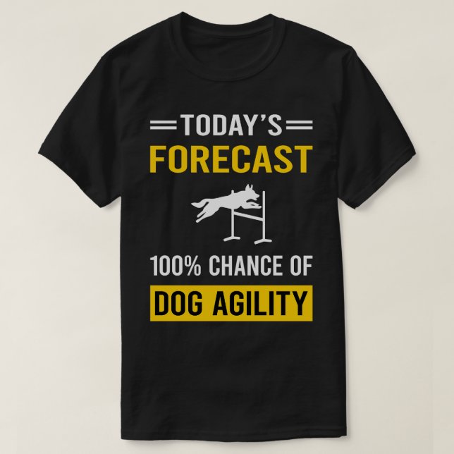Dagens prognostiserade utbildning av Hund T Shirt (Design framsida)