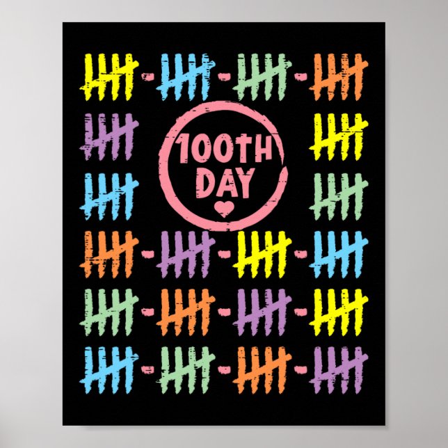 Dagens regnbåge i Linjer, stämpling 100 dagar i sk Poster (Framsidan)