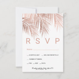 Dagens ro guld träd handflatan OSA bröllop Kort