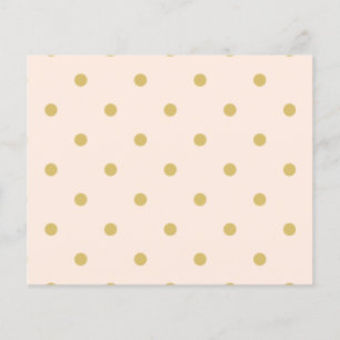 Dagens Rosa för flickor och Guld Polka dots Mönste Flygblad