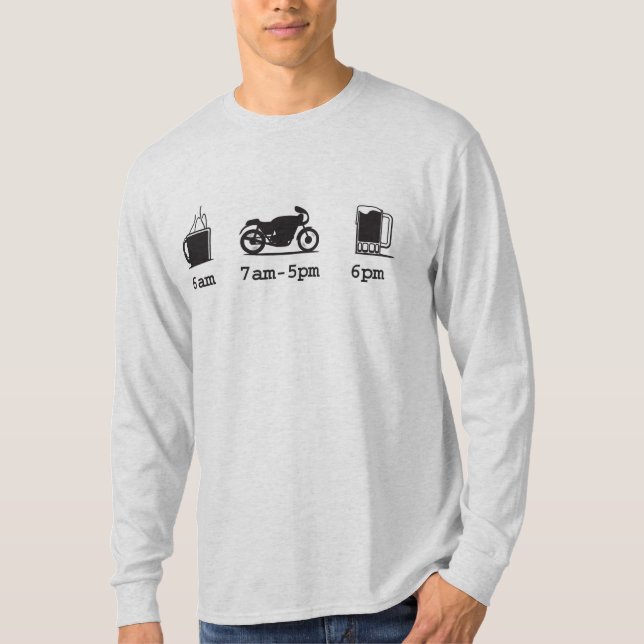Dagens schema - kaffe, 2wheels & öl - Custo Tee (Framsida)
