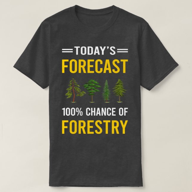 Dagens skogsprognos t shirt (Design framsida)