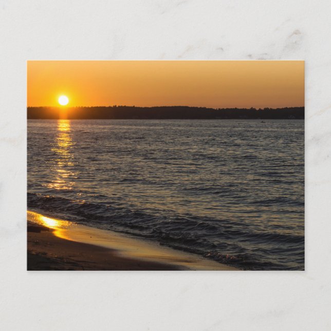 Dagens slut i Traverse City Vykort (Framsida)