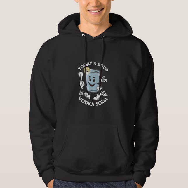 Dagens Soppa är Vodka Soda Hoodie (Framsida)