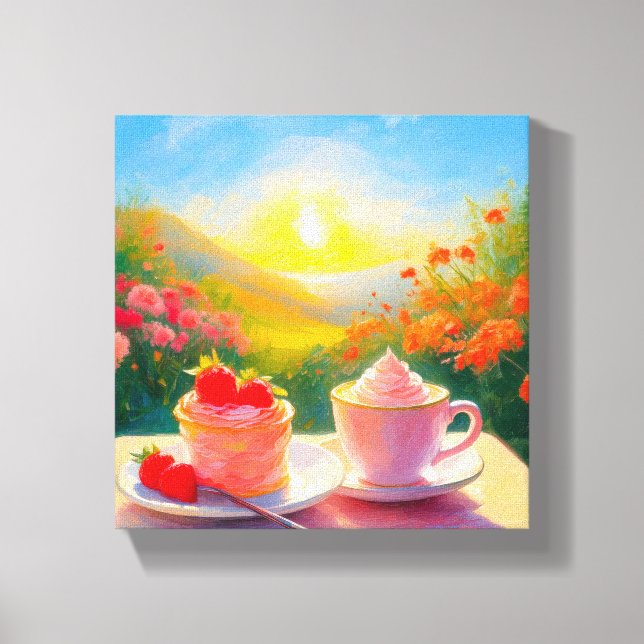 Dagens sötaste eftermiddag canvastryck (Framsida)