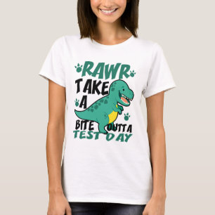 Dagens T-rex-test för den Student Läraren Dinosaur T Shirt
