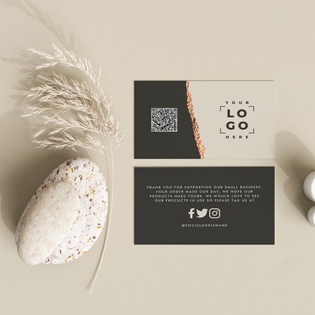 Dagens tack för den svarta rosan ro guld visitkort (Skapare uppladdad)