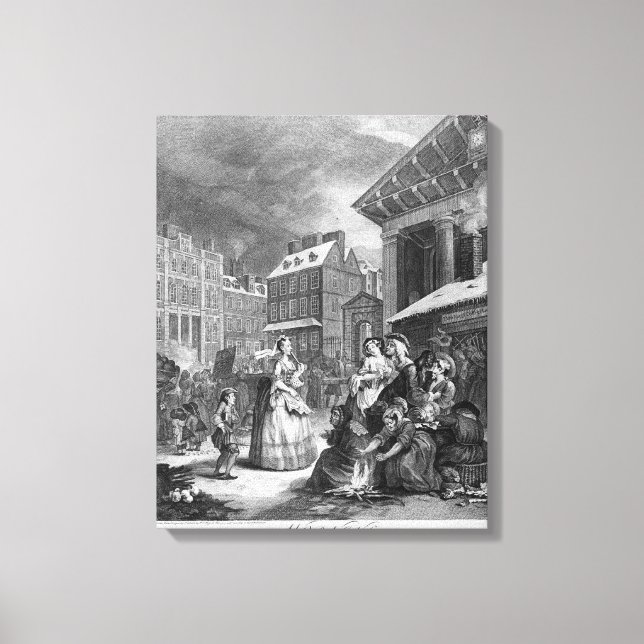 Dagens tider, morgon, 1738 canvastryck (Framsida)