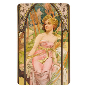 Dagens tider, morgondagen Awakening av Mucha Magnet