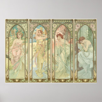 DAGENS TIDER - Mucha Poster