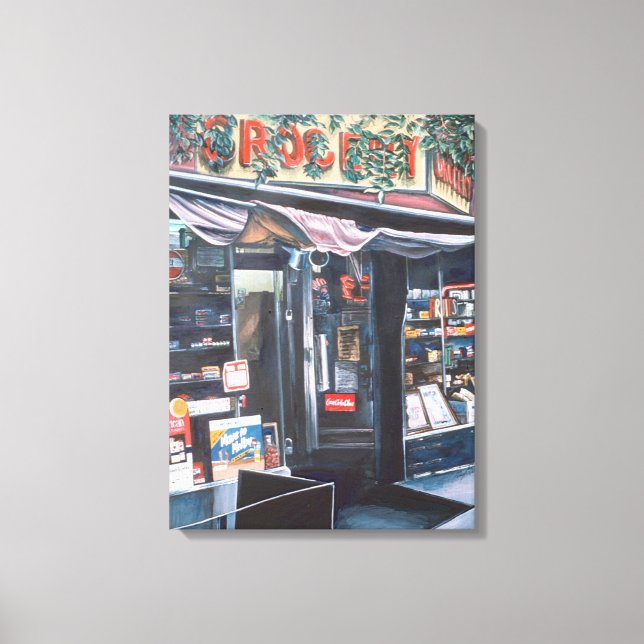 Dagens titt på det förflutna med transiquil canvastryck (Framsida)