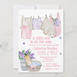 Dagens vattenfärgsbabyskor för Tvätta av späck med Inbjudningar