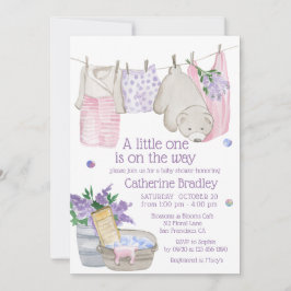 Dagens vattenfärgsbabyskor för Tvätta av späck med Inbjudningar