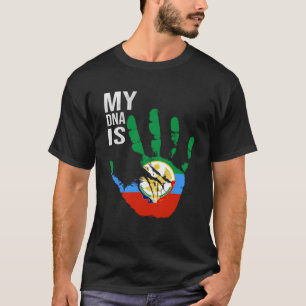 Dagestan Flagga My DNA är Dagestani Proud Dagestan T Shirt