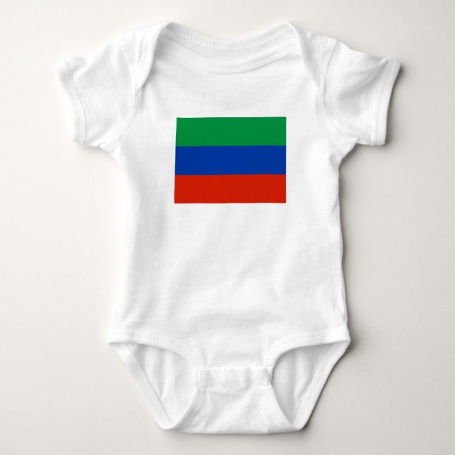 Dagestan Flagga T Shirt (Framsida)