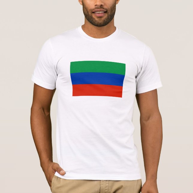 Dagestan Flagga T Shirt (Framsida)