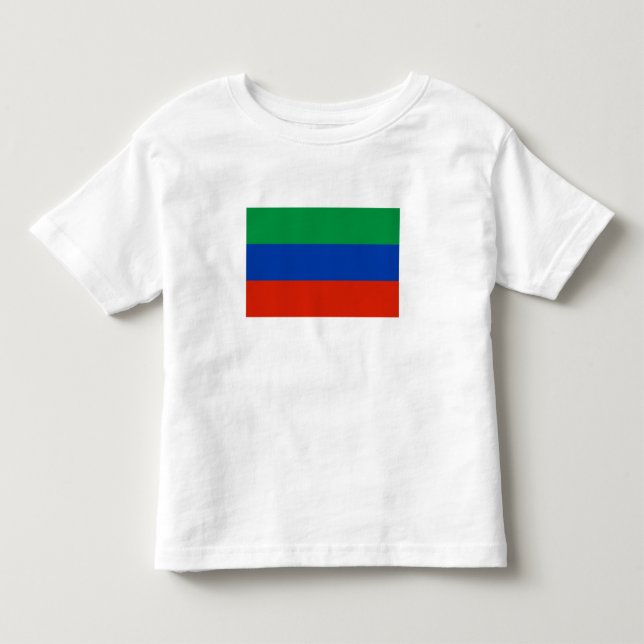 Dagestan Flagga T Shirt (Framsida)