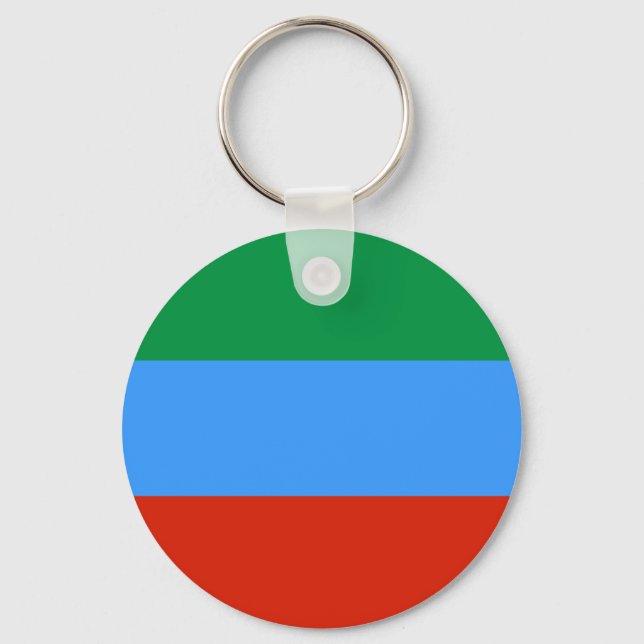 Dagestan, Ryssland flagga Nyckelring (Framsida)