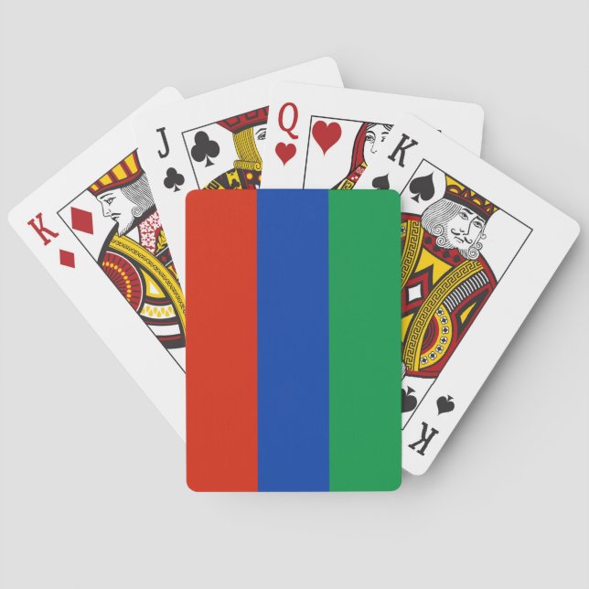 Dagestanflagga Casinokort (Baksidan)